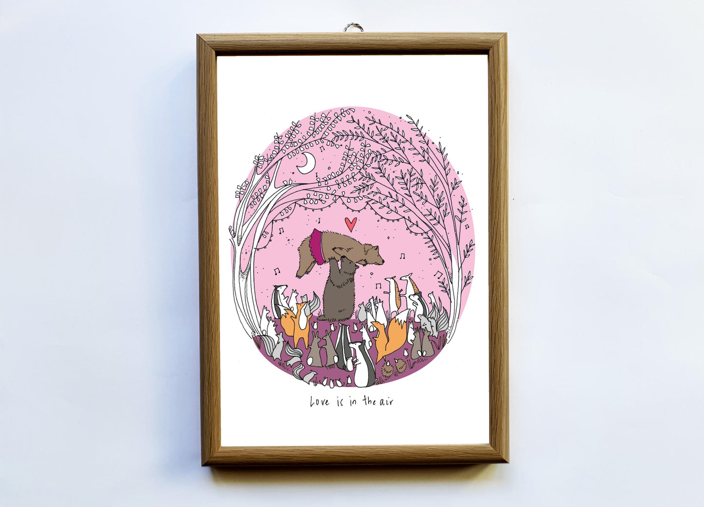 Dancing Bears Valentines / Anniversary Card - Dancing Animals Movie Love Scene with Shimmer Effect